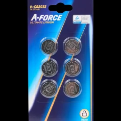 Batterijen-A-Force knoopcelbatterijen CR2032 6 Stuks | Action NL