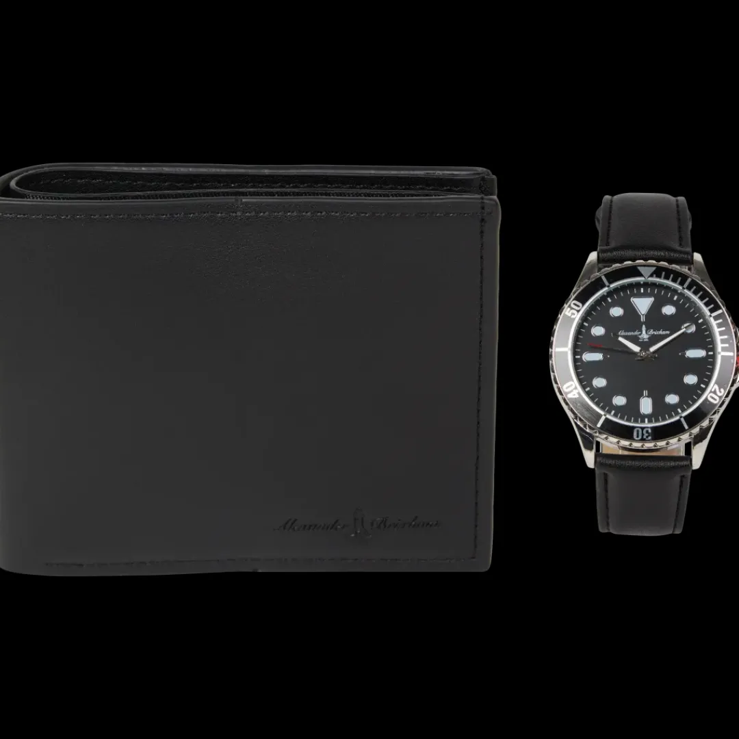 Horloges & Sieraden- Alexander Brixham giftset met horloge en sleutelhanger | Action NL