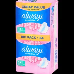 Lichaamsverzorging-Always maandverband Sensitive 24 Stuks | Action NL