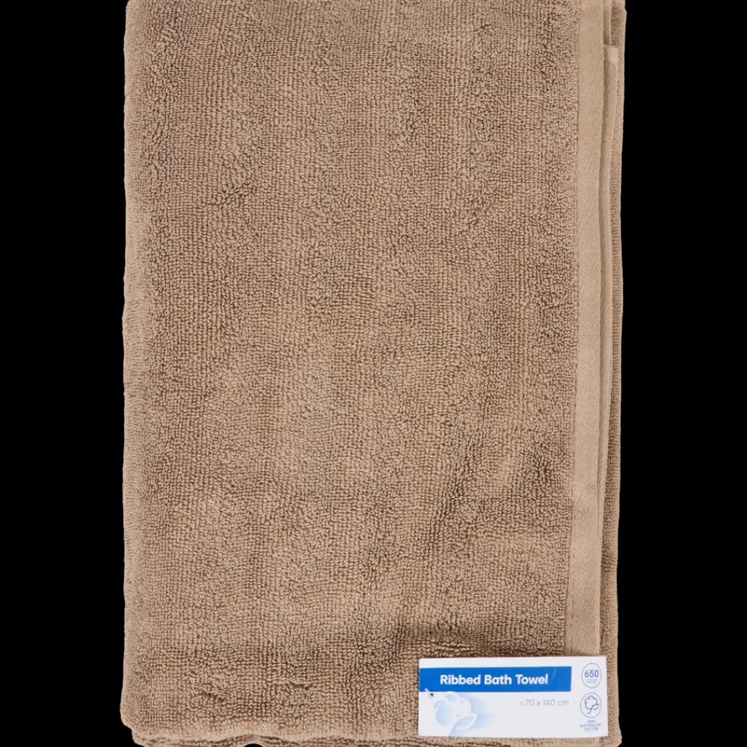 Badtextiel- Baddoek Rib 70 x 140 cm | Action NL