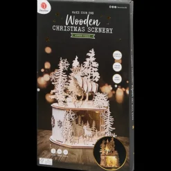 Knutselen- DécoTime houten kersttafereel | Action NL