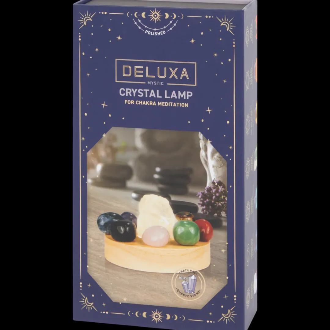 Lampen- Deluxa chakralamp met 8 kristallen | Action NL