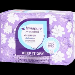 Lichaamsverzorging- Femapure incontinentie pads Super 9 Stuks | Action NL