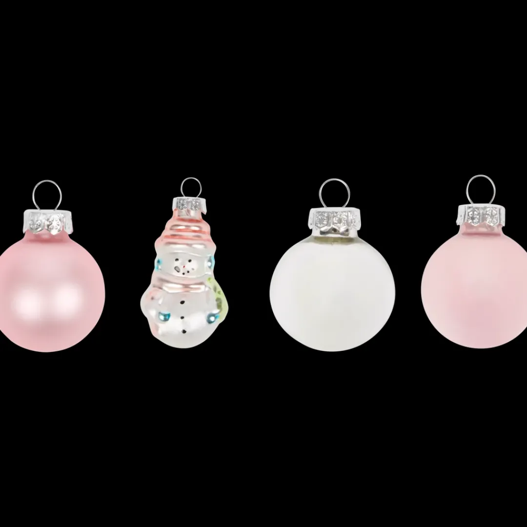 Seizoensdecoratie- Glazen mini-kerstfiguren | Action NL