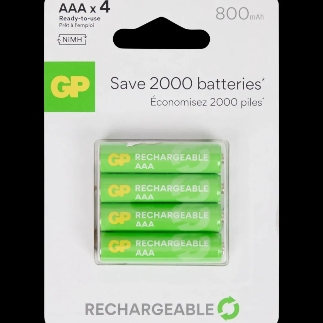 Batterijen-GP oplaadbare batterijen AAA 4 Stuks | Action NL
