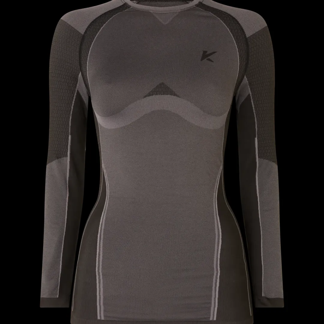 Sportkleding-Kaytan thermo-sportshirt Vrouw Zwart | Action NL