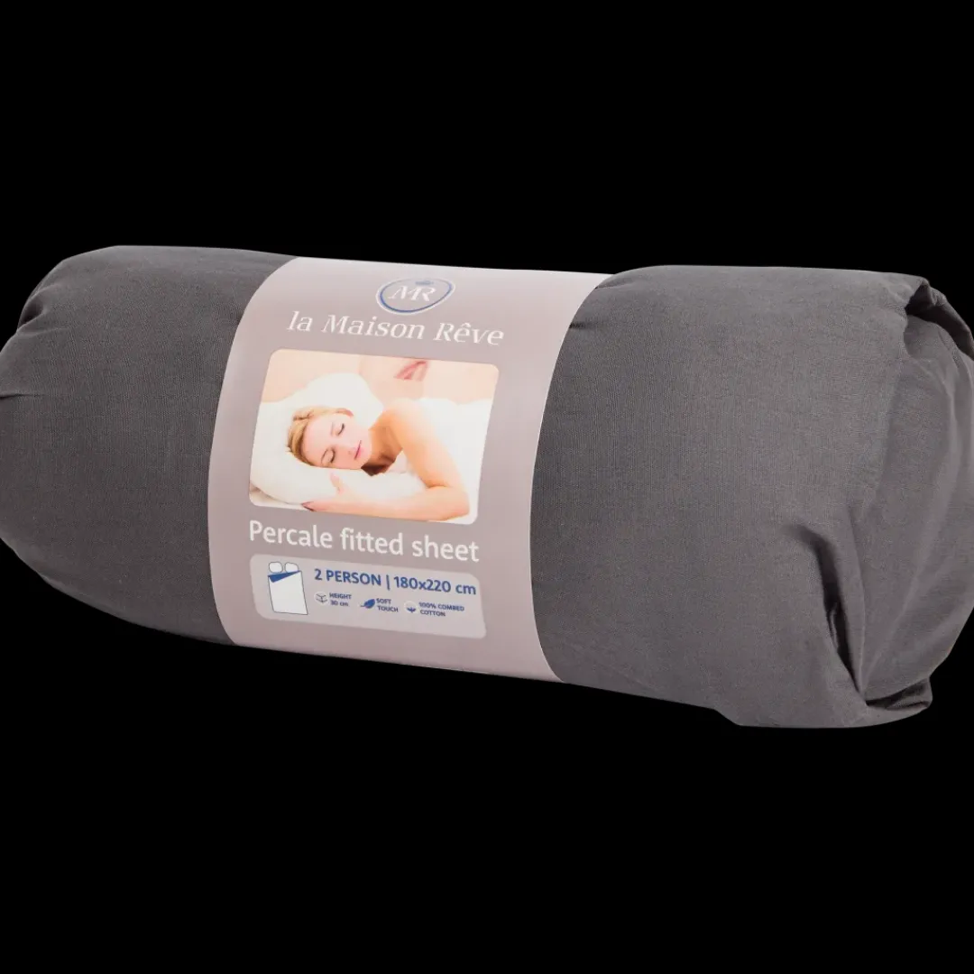 Beddengoed-La Maison Rêve percale hoeslaken 180 x 220 cm | Action NL