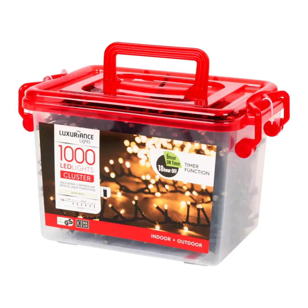 Seizoensdecoratie-Luxuriance Lights cluster kerstverlichting | Action NL