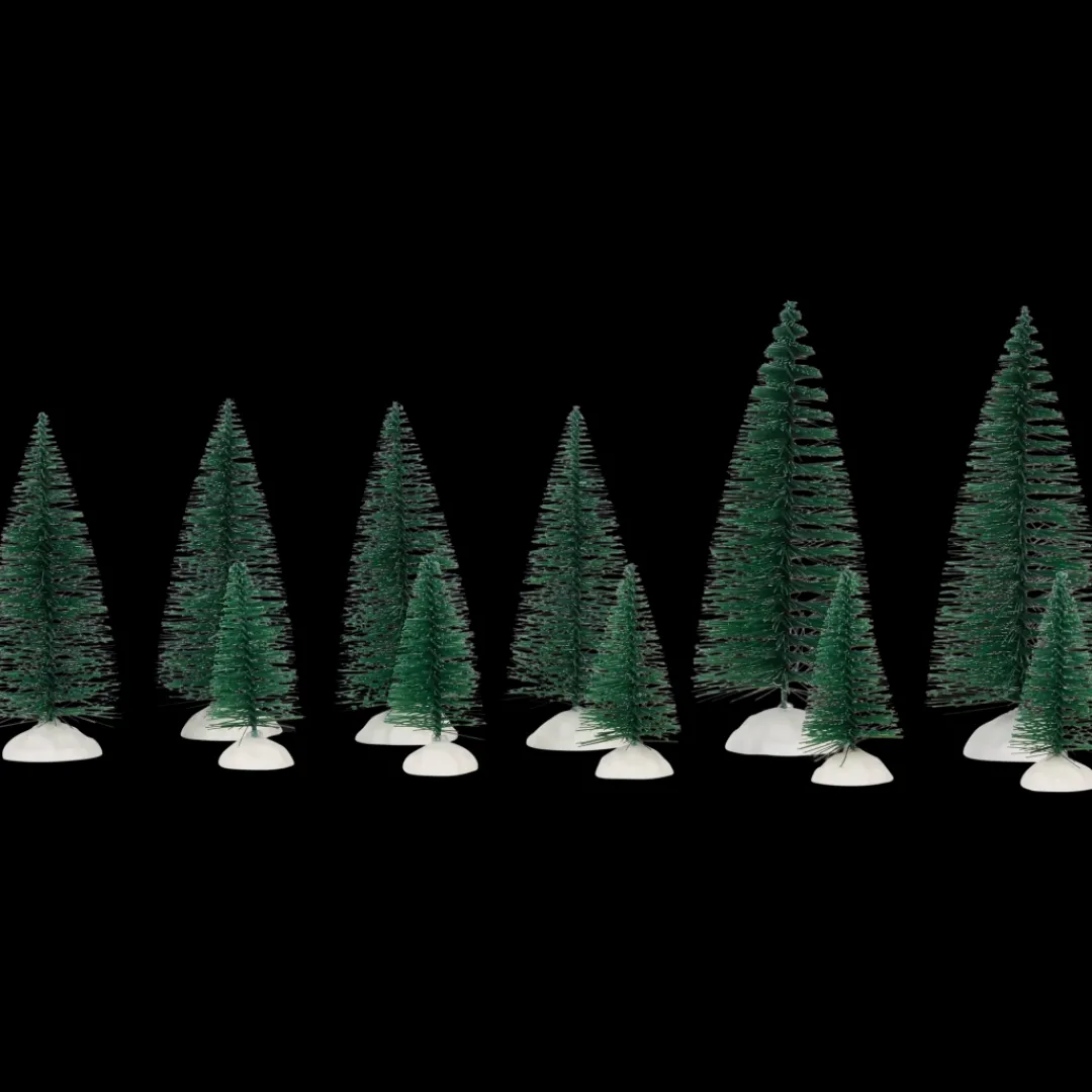 Seizoensdecoratie-Magic Village kerstboompjes | Action NL