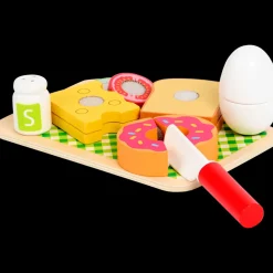Babyspeelgoed|Houten Speelgoed-Mini Matters houten etenswaren Vanaf 18 maanden | Action NL