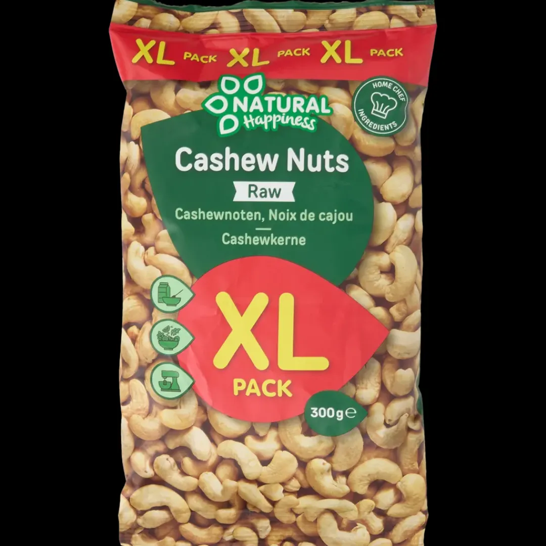 Noten & Snacks- Natural Happiness cashewnoten ongezouten | Action NL