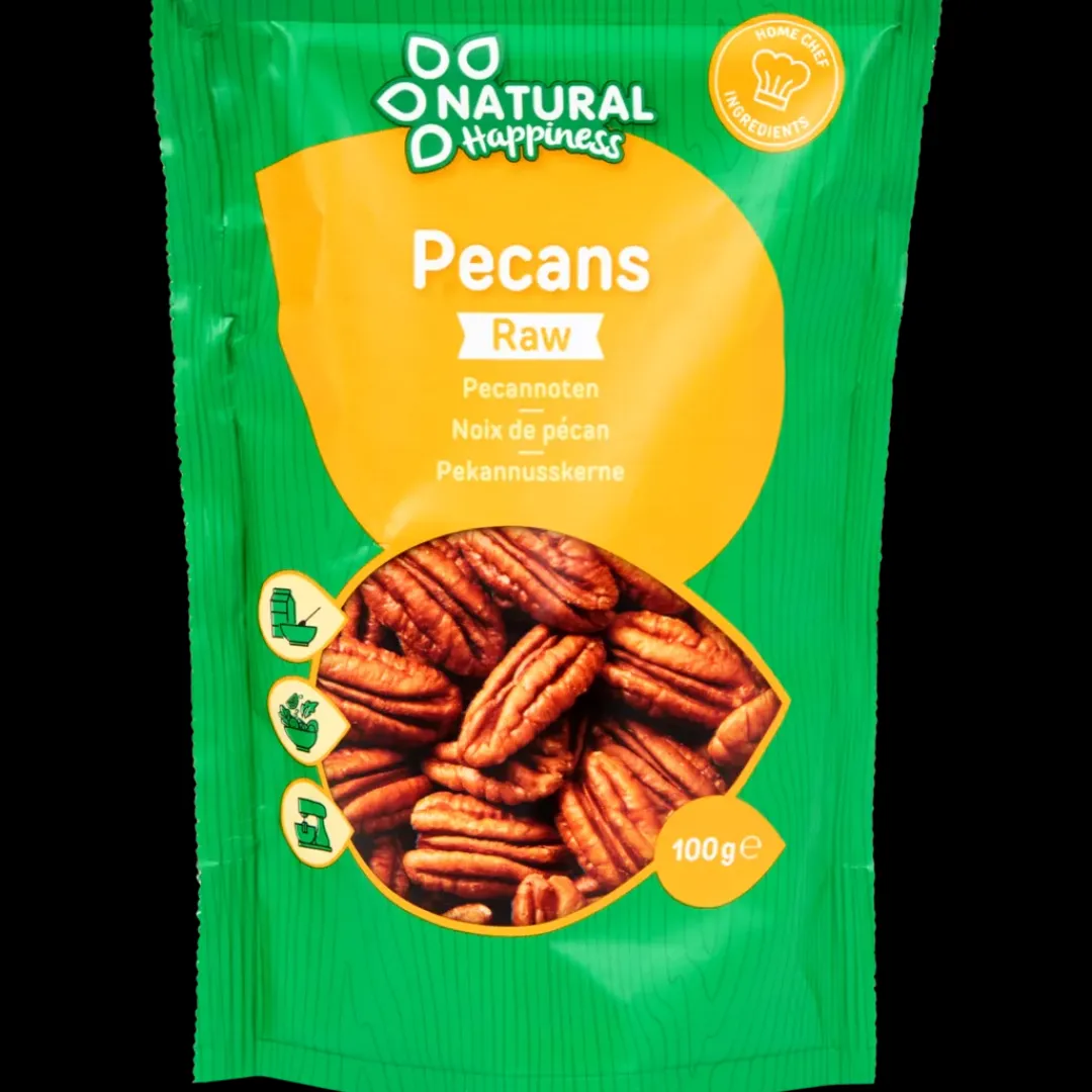 Noten & Snacks- Natural Happiness pecannoten Raw | Action NL