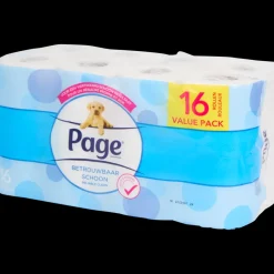 Toilet- & Keukenpapier-Page toiletpapier Betrouwbaar Schoon 16 Stuks | Action NL