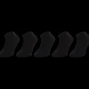 Beenmode-Pairz sneakersokken Zwart | Action NL