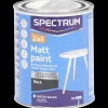 Verf-Spectrum 2-in-1 matte verf Zwart Zwart 750 ml | Action NL