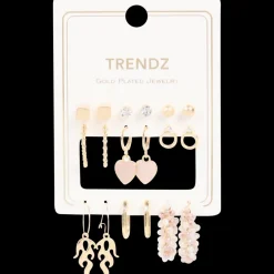 Horloges & Sieraden- Trendz vergulde oorbellenset | Action NL