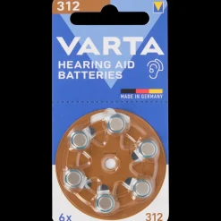 Batterijen-Varta hoortoestelbatterijen 312 6 Stuks | Action NL