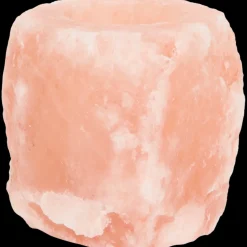 Kaarsenhouders- Zoutsteen theelichthouder Mineraal Roze | Action NL